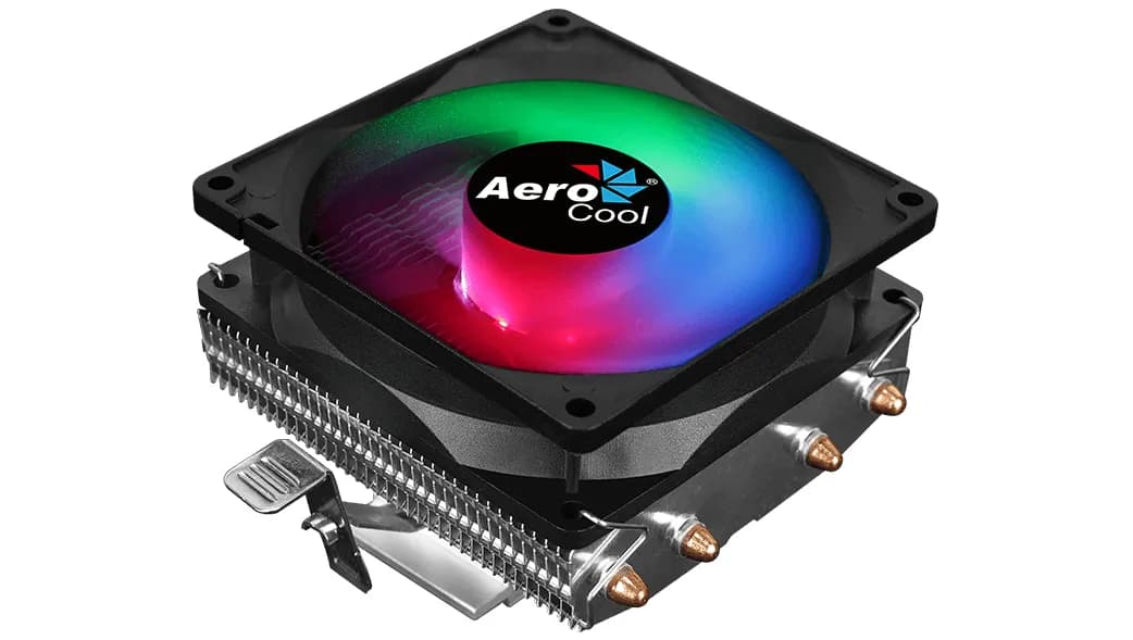 Aerocool PGS Air Frost 4, 90 mm RGB -prosessorijäähdytin, musta – AEROCOOL