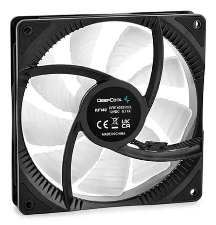 DeepCool RF140 PWM RGB -tuuletin, hydraulinen laakeri, 140 mm, musta