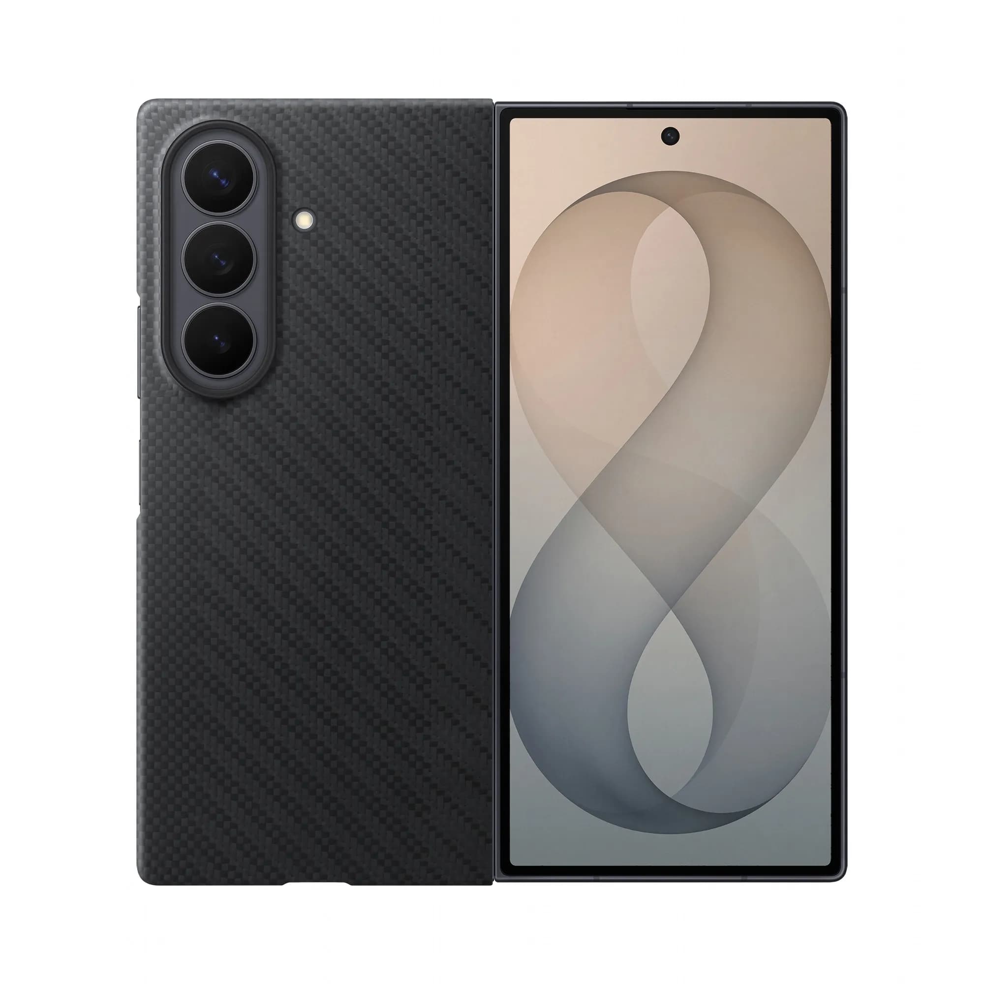 Samsung Galaxy Z Fold8 Ultra Carbon Magnet Case -suojakuori, Musta – Samsung
