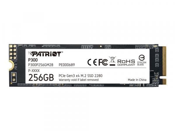 Patriot P300 256 Gt M.2 PCIe 3.0 NVMe -SSD-levy – PATRIOT