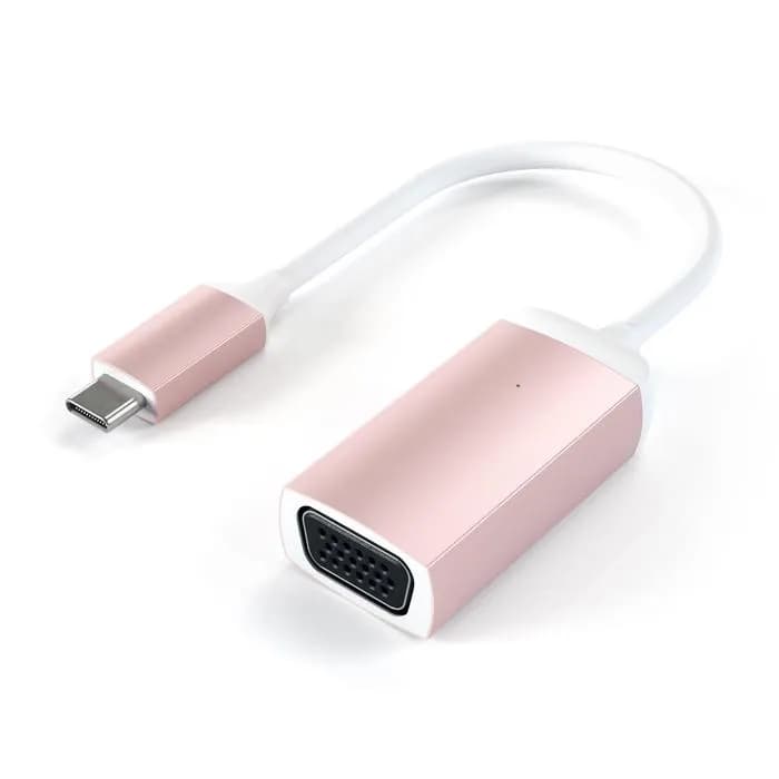 Satechi USB-C – VGA -adapteri, Pinkki – Satechi