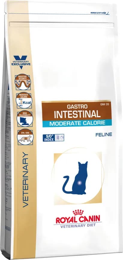 Royal Canin Gastrointestinal Moderate Calorie, Kissan kuivaruoka, Adult, 2 kg
