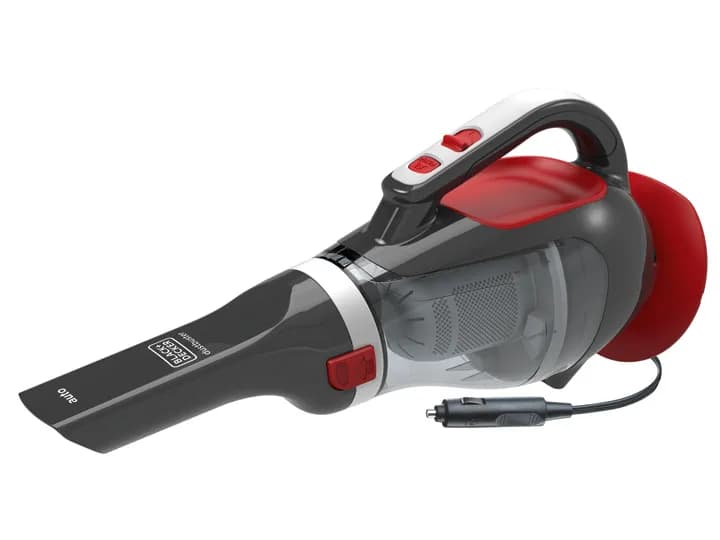 Black+Decker ADV1200 0.61 L 12V -käsikäyttöinen imuri, harmaa, punainen – BLACKANDDECKER