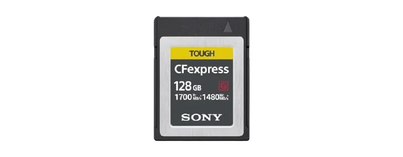 Sony CEB-G Series 128 Gt CFexpress Type B U3 V30 A1 -muistikortti, musta – Sony