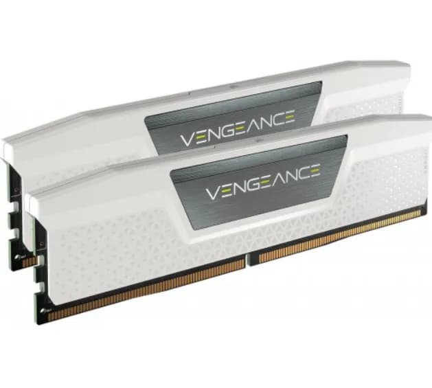 Corsair VENGEANCE 64 Gt (2 x 32 Gt) DDR5 5200 MHz, CL40 -muisti, valkoinen (XMP) – Corsair