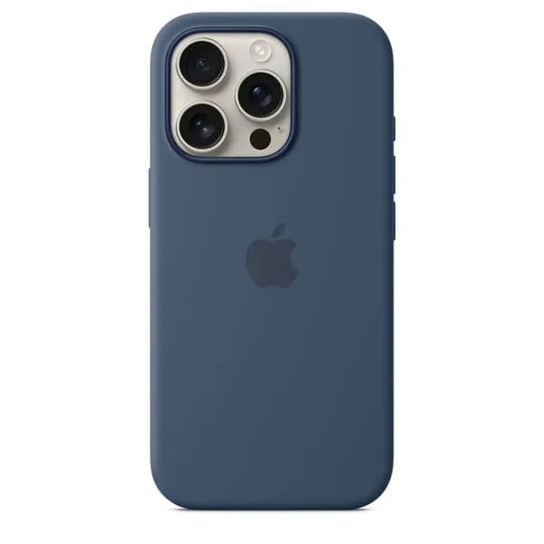 Apple iPhone 16 Pro, MagSafe -silikonikuori, Farkun­sininen – Apple
