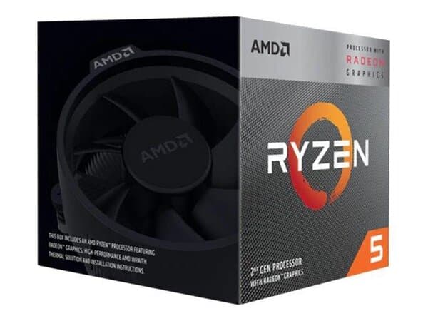 AMD Ryzen 5 3400G 3.7 GHz, AM4 -suoritin, boxed – AMD