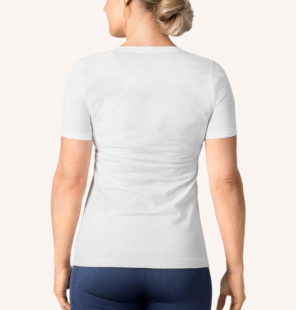SWEDISH POSTURE T-Shirt Women Alignment Cotton White XS