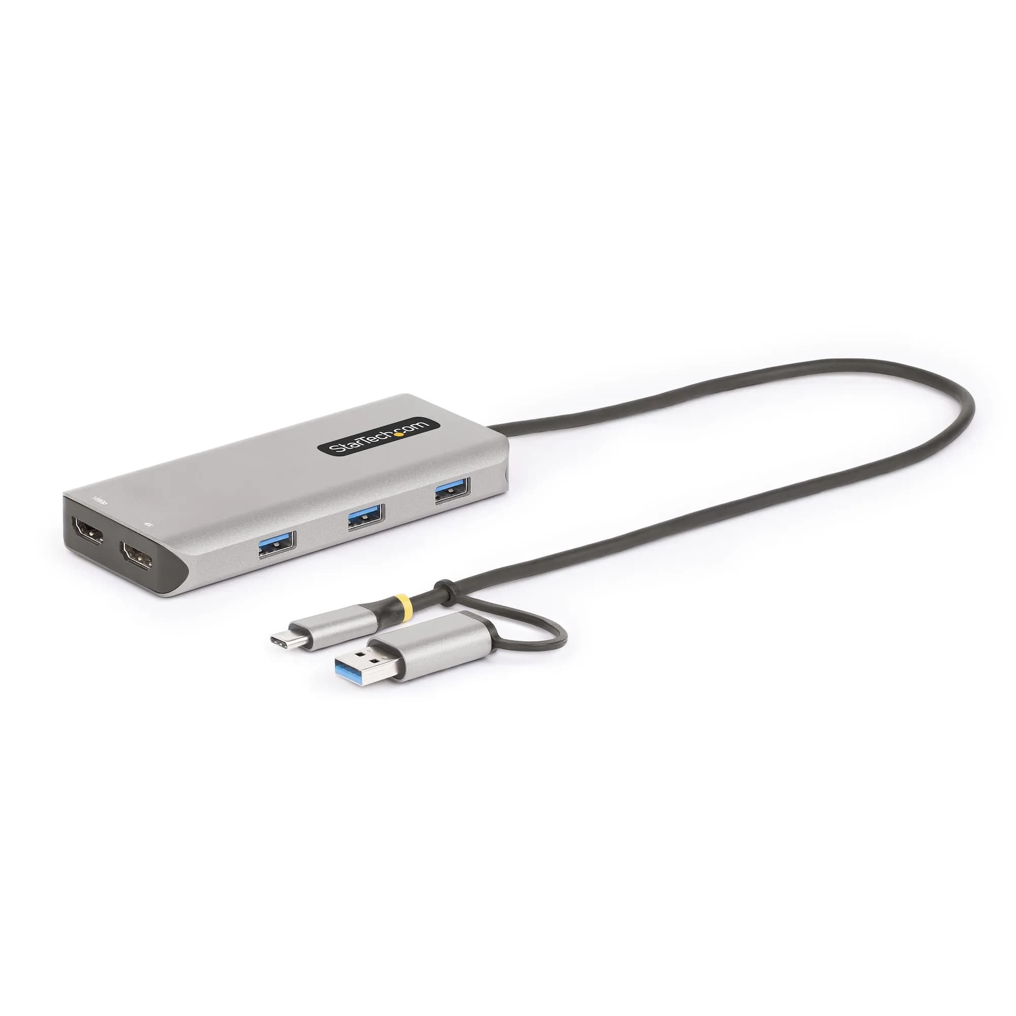 Startech USB-C - USB-A Multiport Dual HDMI -sovitin