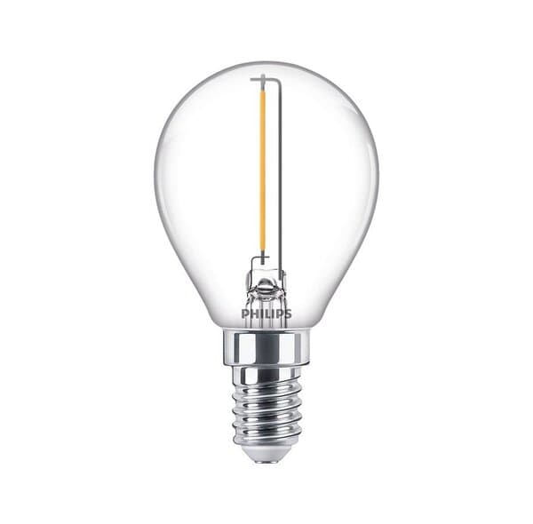 Philips LED E14 Klot 15W Klar 136lm – Philips
