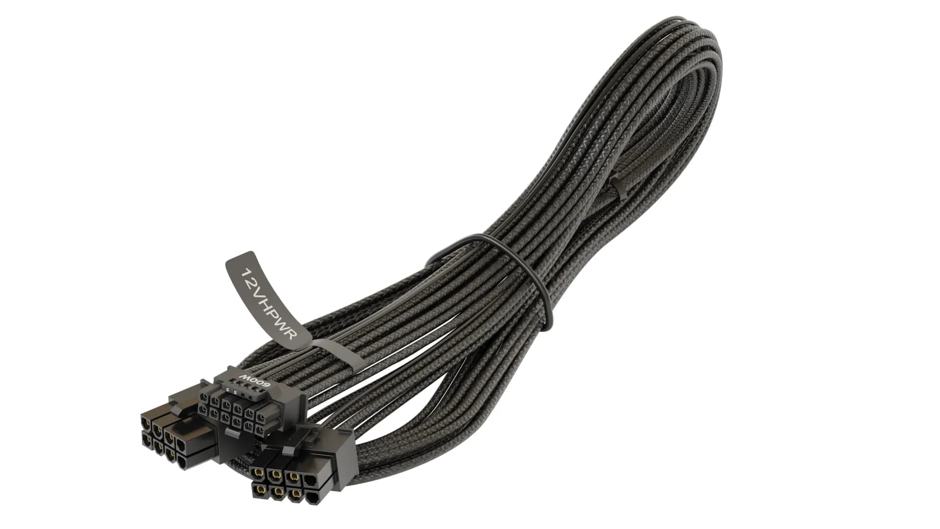 Seasonic 12VHPWR Adapter Cable, musta