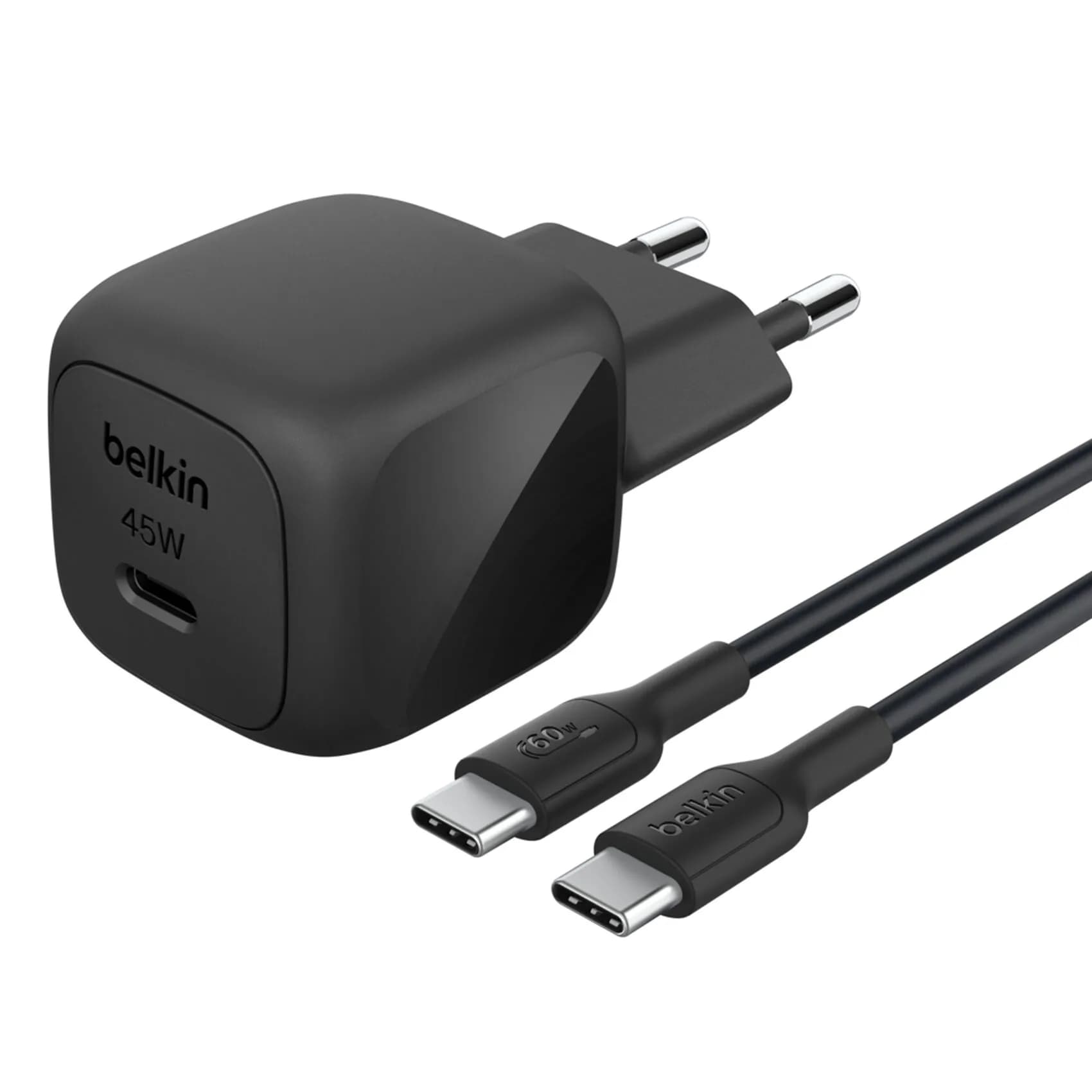 Belkin Boost Charge 45W PD USB-C -laturi, Musta, 1m USB-C – Belkin