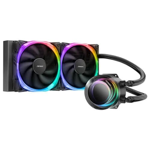 Antec Vortex 240mm ARGB -nestejäähdytin, musta – ANTEC