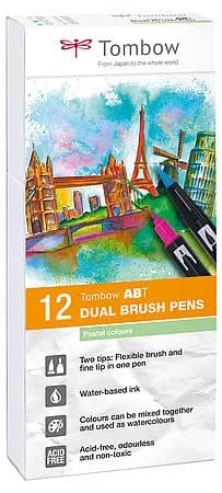 Tombow ABT Dual Brush 12P-2 Pastel (12) – TOMBOW