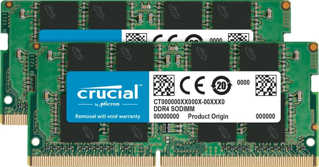 Crucial SODIMM 16 Gt (2 x 8 Gt) DDR4 3200 MHz, CL22 -muisti, vihreä – Crucial