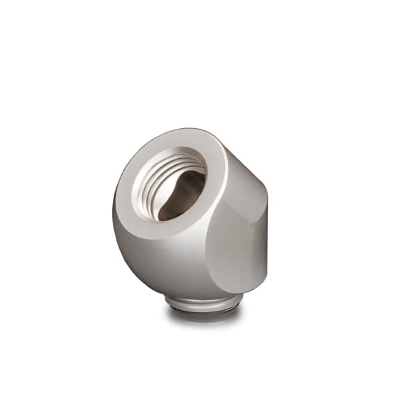 Thermal Grizzly DeltaMate Rotary 45° G1/4" -kääntyvä jatkopala, matta nikkeli