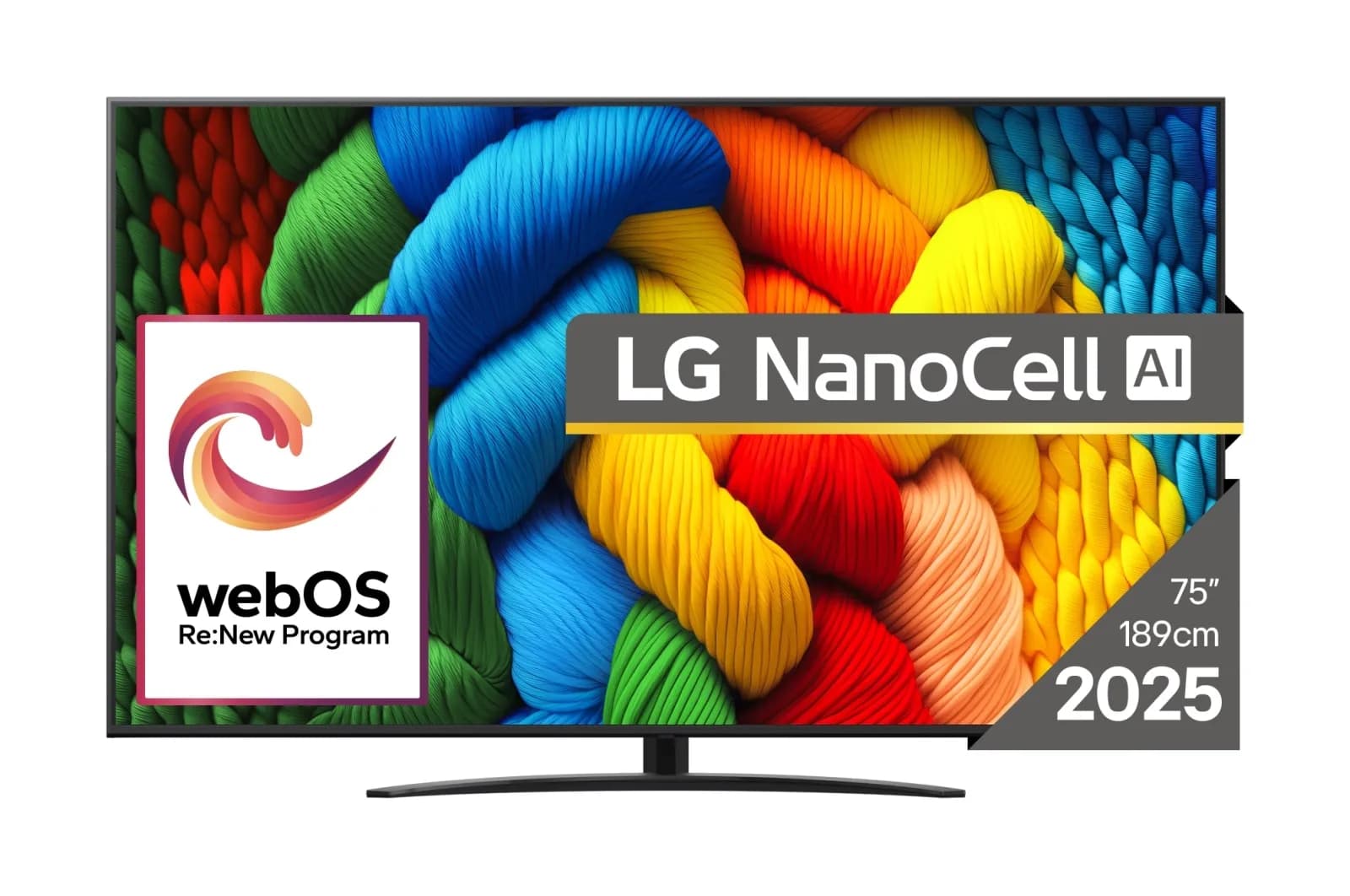 LG 75NANO81A3A 75" 4K NanoCell webOS TV, 60 Hz, HDR10 Pro – LG