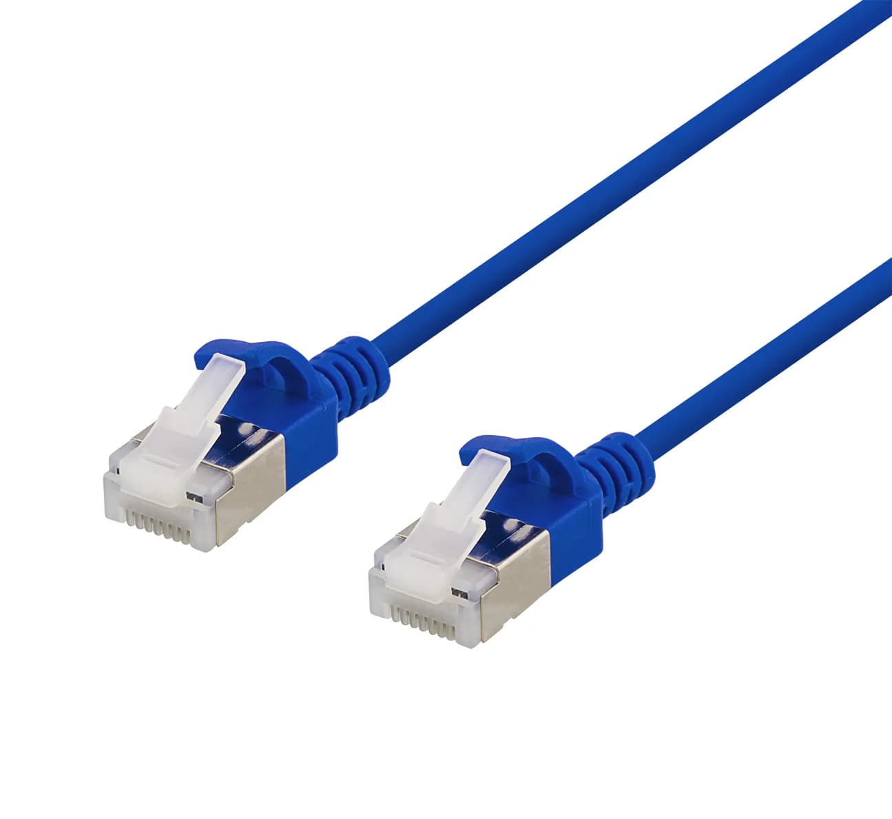 Deltaco Cat6a U/FTP RJ45 0.5m -verkkokaapeli, sininen