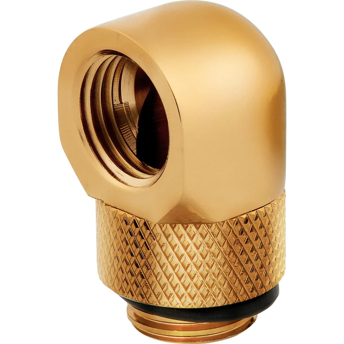 Corsair Fitting (adapter),XF Adapter 2-pack (90° Angled rotary_ gold) – Corsair