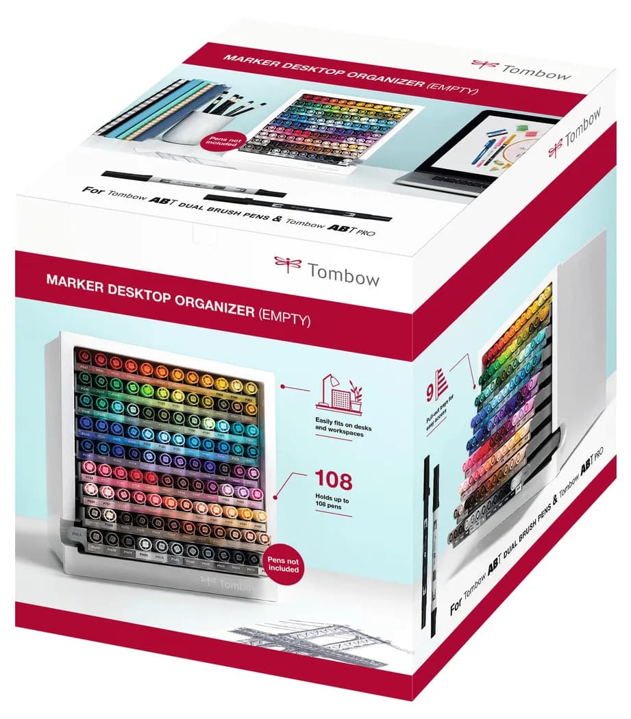 Tombow ABT Dual Brush marker desktop organizer empty – TOMBOW