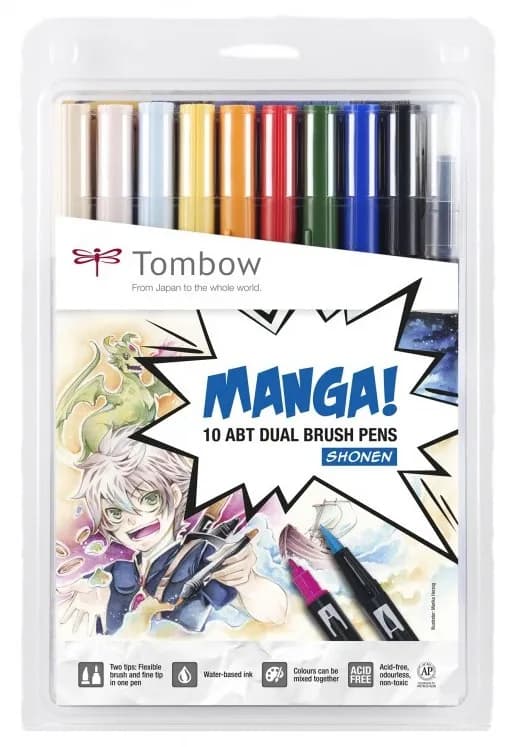 Tombow ABT Dual Brush Manga Shonen (10) – TOMBOW