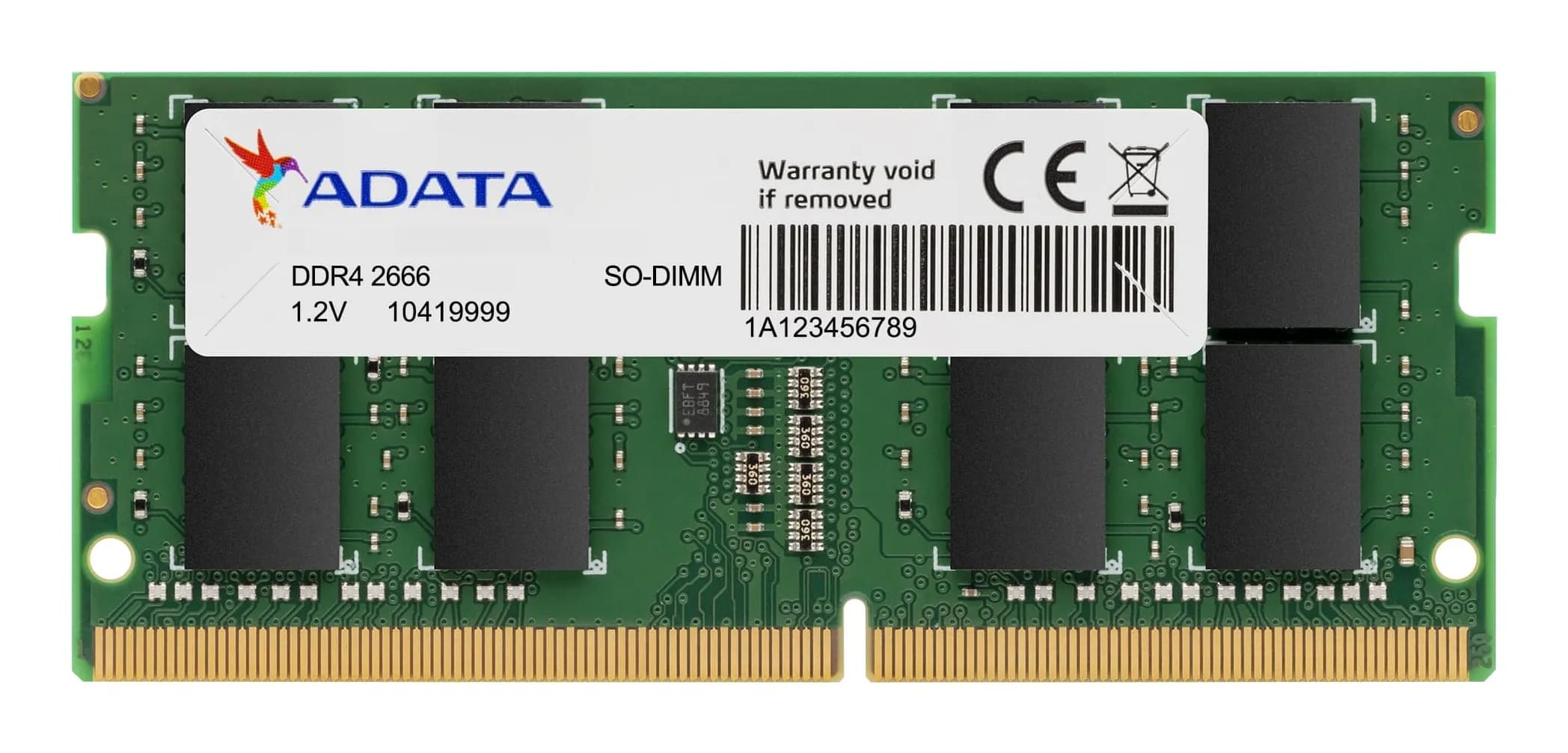ADATA 16 Gt (1 x 16 Gt) DDR4 2666 MHz, CL19 -muisti – ADATA