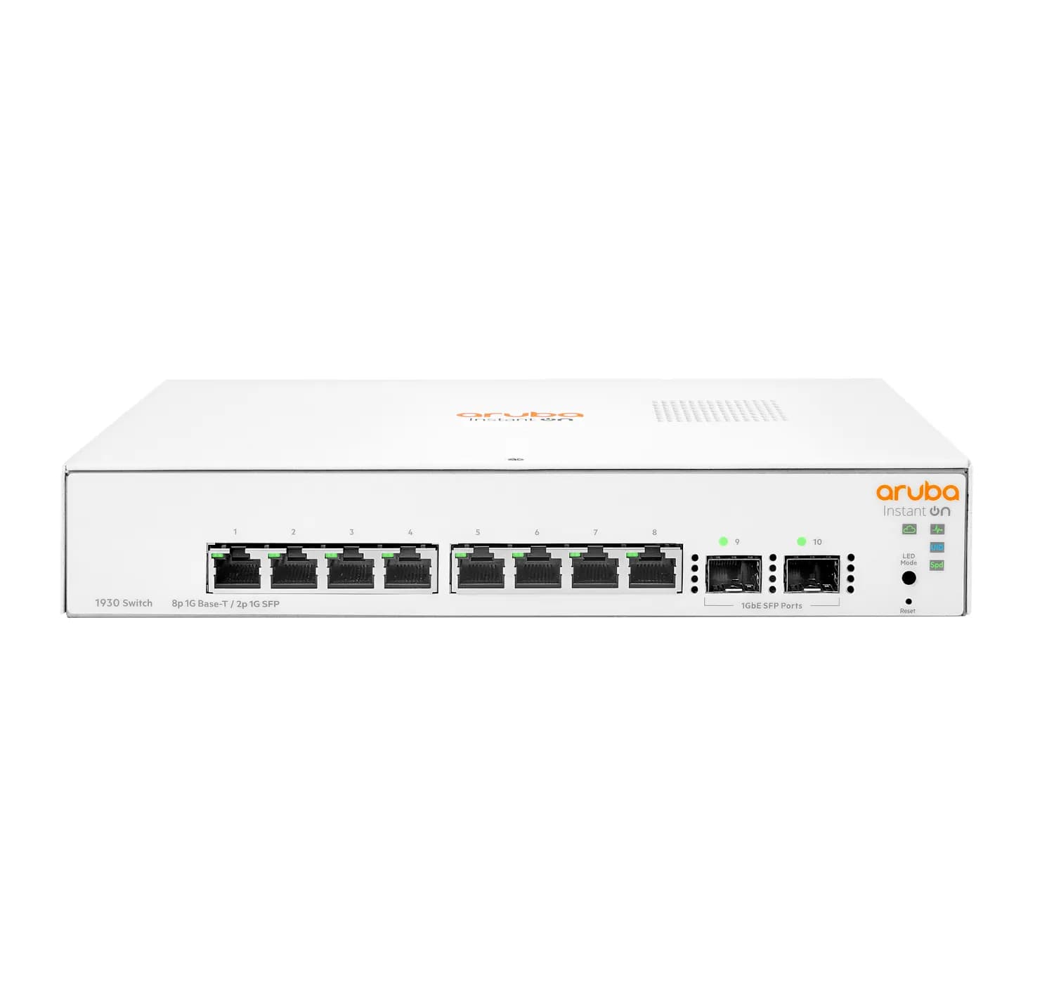 Aruba Instant On 1930 8G 2SFP Switch 8x 10/100/1000T ports and 2 SFP 1GbE ports. Plug-and-play switches optimized with Instant On APs. Mobile app and – ARUBA