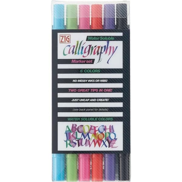 ZIG Calligraphy II TC-3100 6 colours set – ZIG
