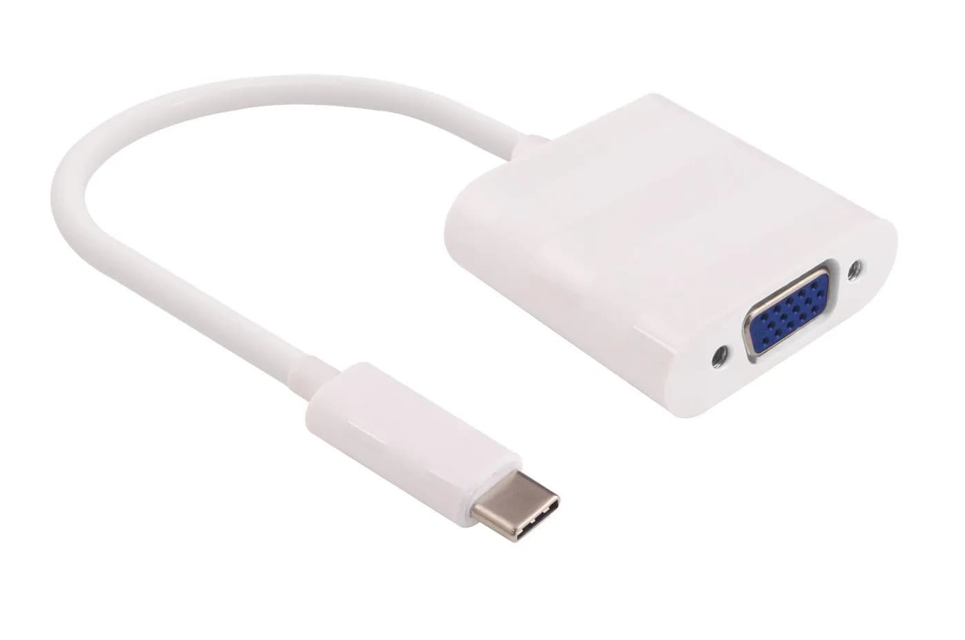 MicroConnect USB3.1 C - VGA ADAPTER -adapteri, Valkoinen