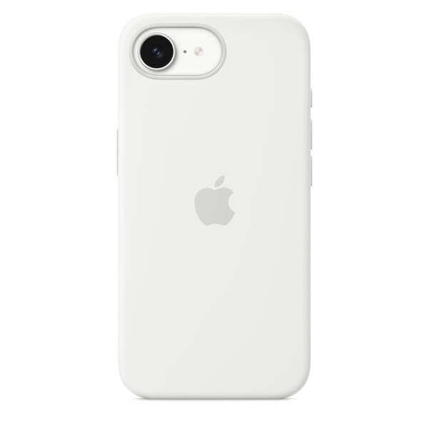 Apple iPhone 16e -silikonikuori, Valkoinen – Apple