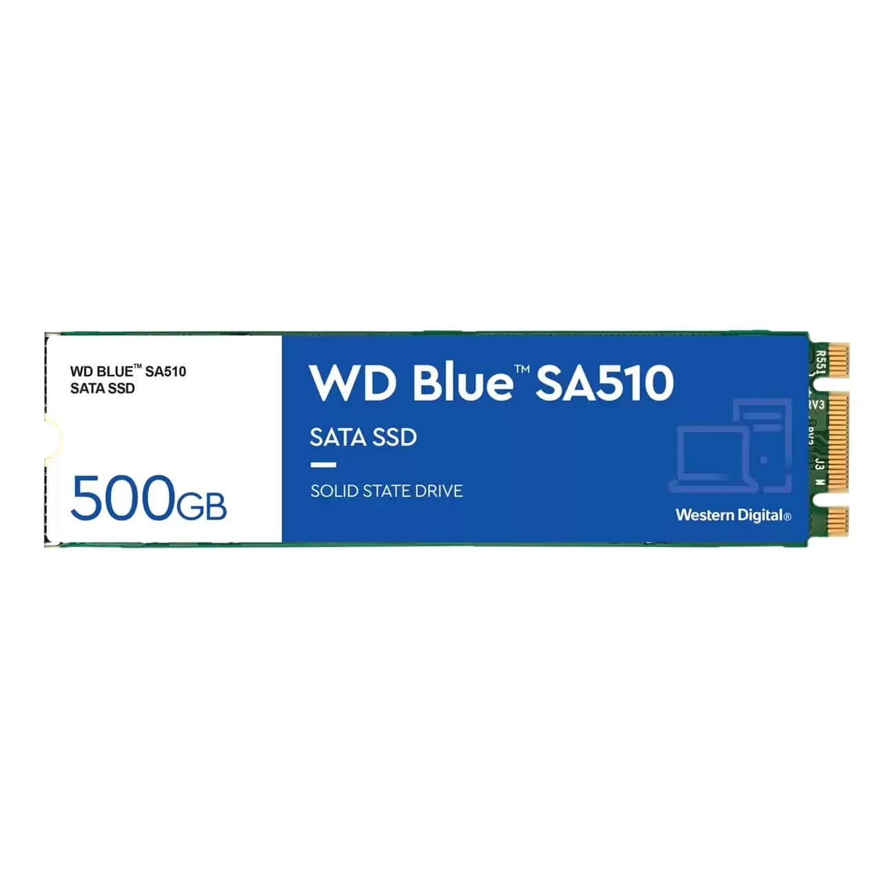 WD Blue SA510 500 Gt M.2 SATA -SSD-levy – WESTERN DIGITAL
