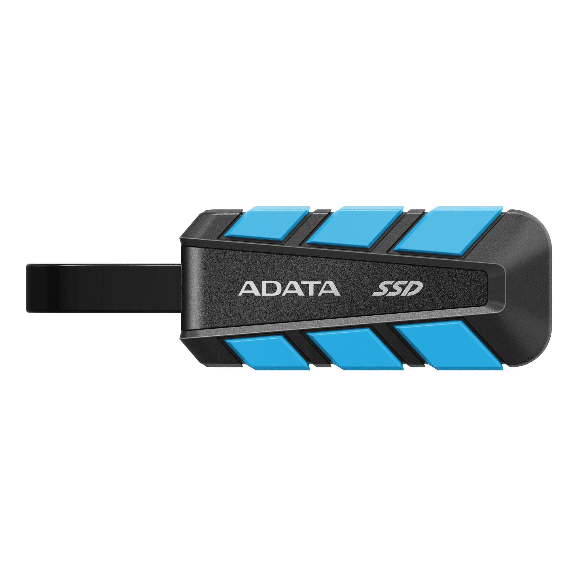 A-DATA SC740 2 Tt USB 3.2 Gen 2 (USB-C) -ulkoinen SSD, kannettava, iskunkestävä, pelikäyttöön, sininen – ADATA