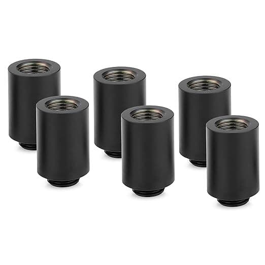 Thermal Grizzly DeltaMate Extender MF28, jatkoliitin, 28 mm, 6 kpl, mattamusta