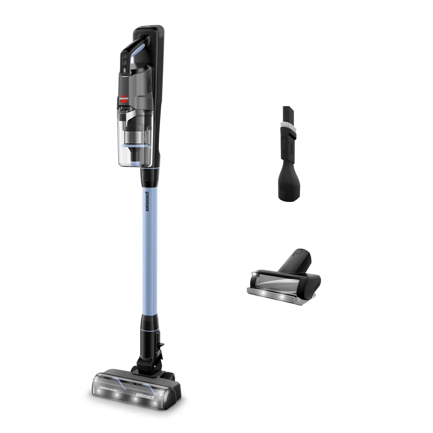Bissell PowerClean FurFinder Select 0.4L 200W 25.2V 2Ah pussiton -varsi-imuri, musta, vaaleansininen – Bissell