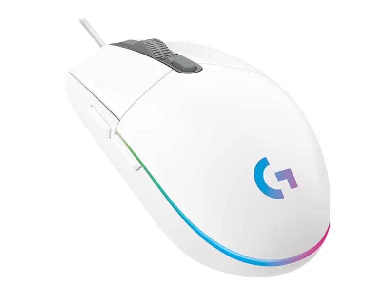 Logitech G102 LIGHTSYNC -langallinen pelihiiri, valkoinen