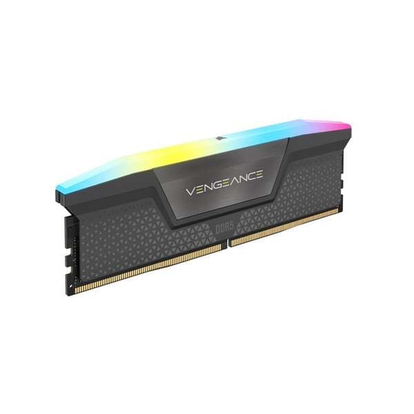 Corsair VENGEANCE RGB 16 Gt (1 x 16 Gt) DDR5 6000 MHz, CL36 -muisti, Viileä harmaa (EXPO/XMP)