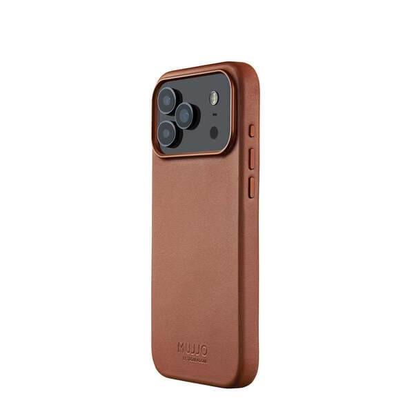 Mujjo Velore MagSafe, iPhone 17 Pro Max -suojakuori, Tan – MUJJO