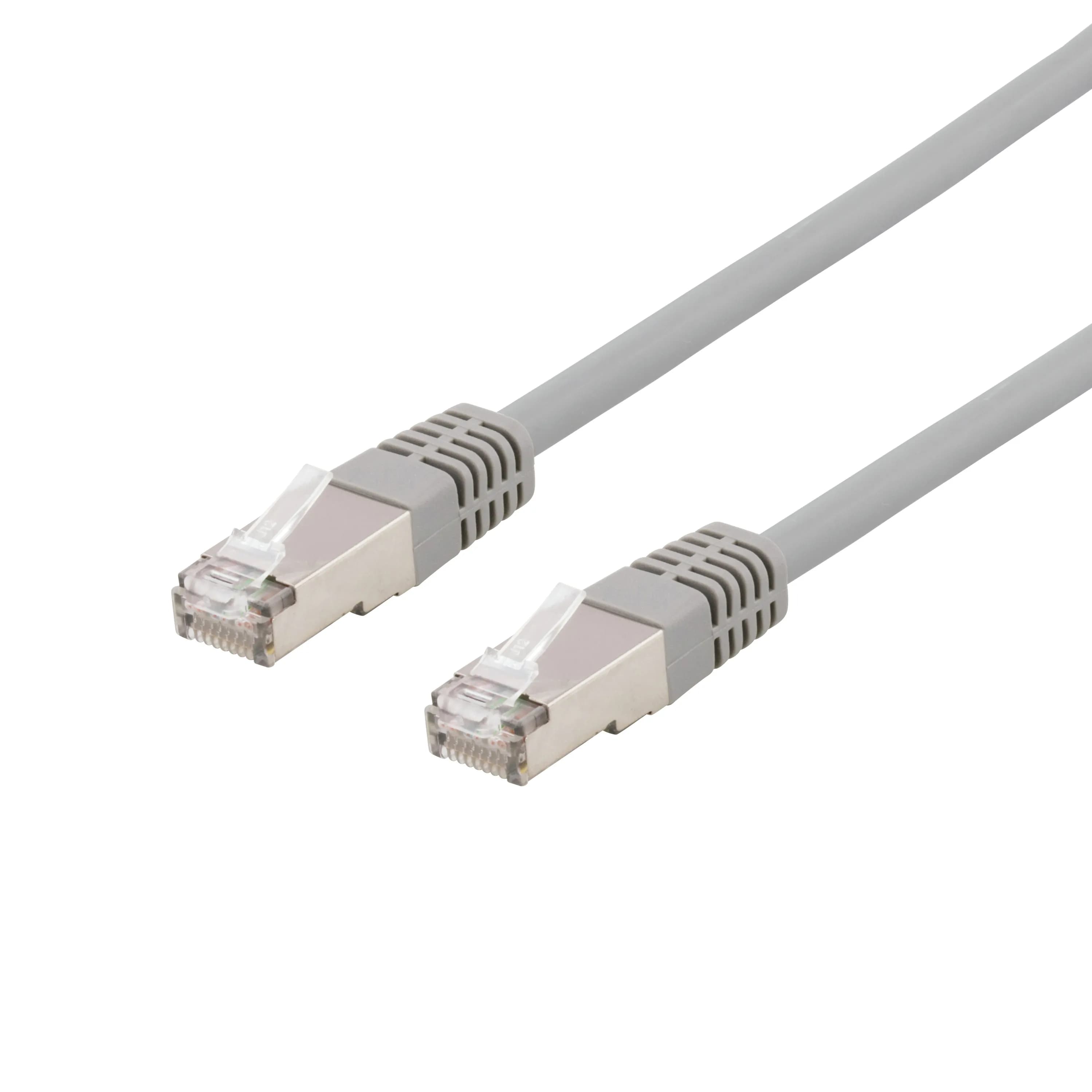 Deltaco Cat6a U/FTP RJ45 1.5m -verkkokaapeli, harmaa – Deltaco