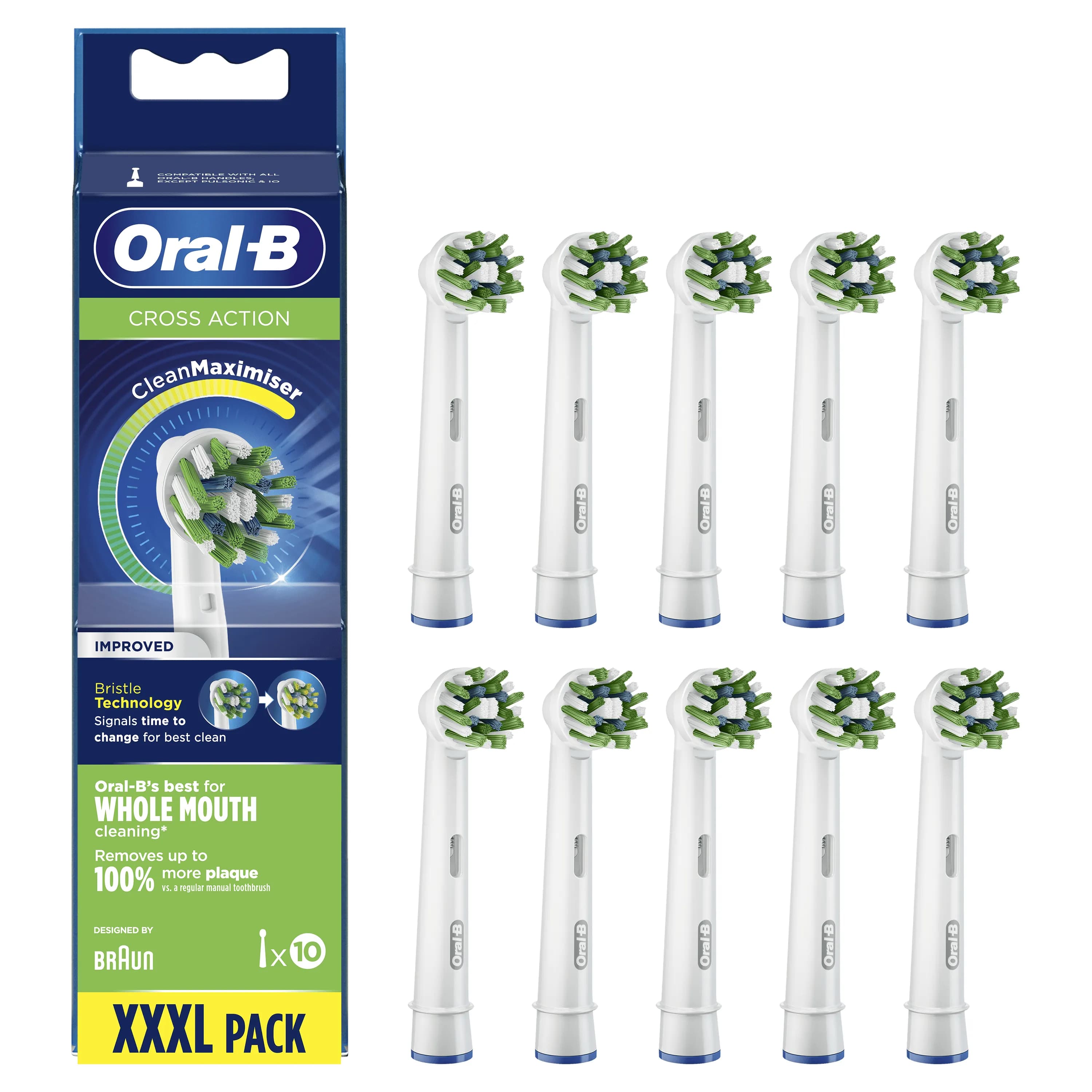 Oral-B CrossAction 10 kpl -vaihtoharjaspäät