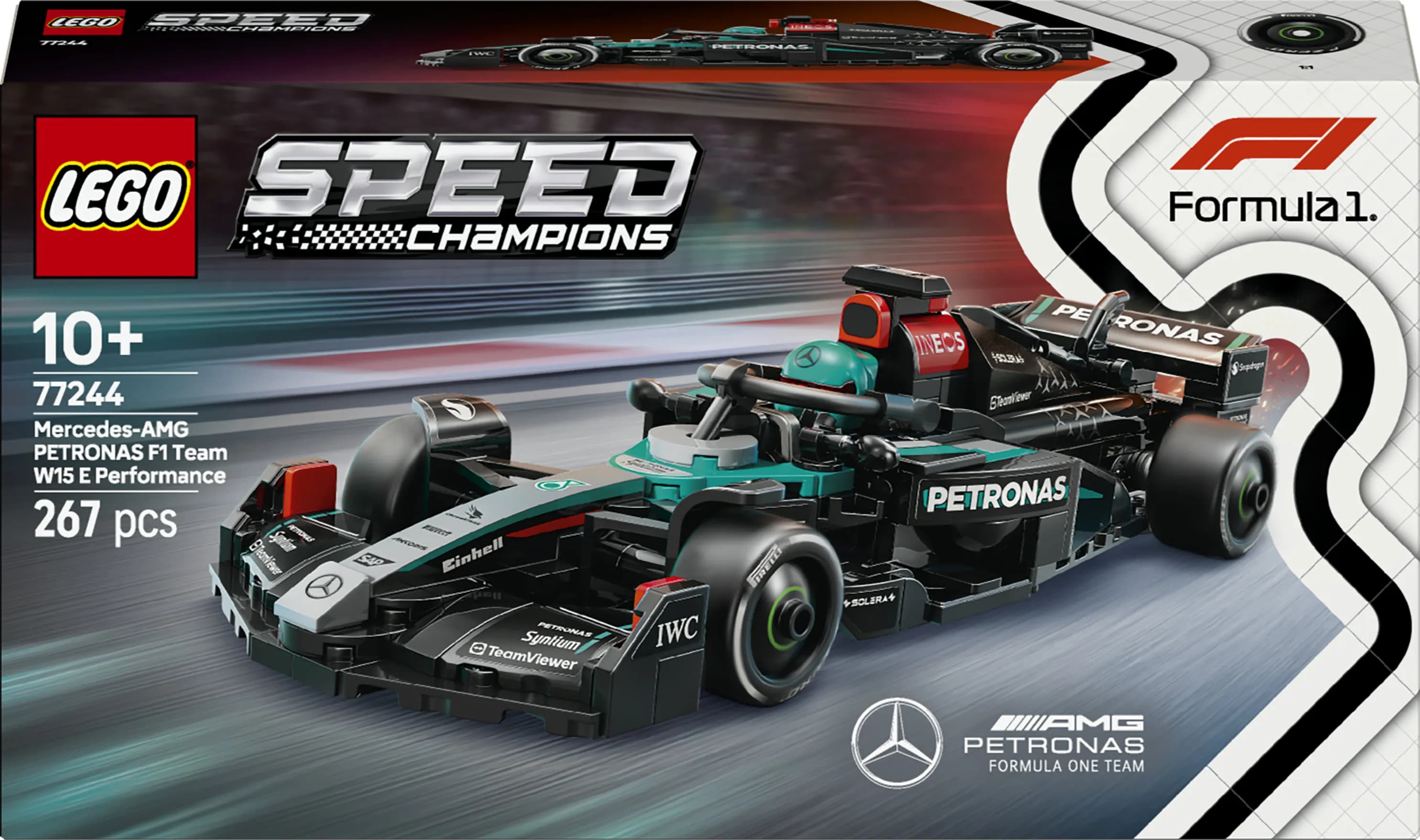 LEGO Speed Champions Mercedes-AMG F1 W15 -kilpa-auto 77244 – LEGO