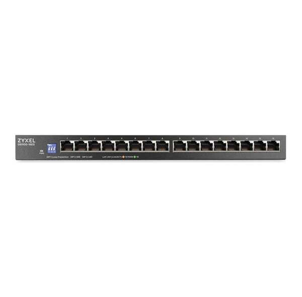 Zyxel GS1100-16ES - 16-porttinen hallitsematon gigabit-kytkin – Zyxel