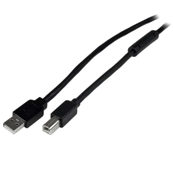 StarTech aktiivinen USB 2.0 USB-A – USB-B -kaapeli, 20 m, musta – Startech