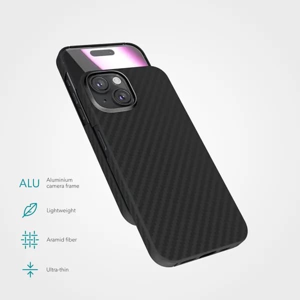 Epico Mag+ Carbon Case for iPhone 16 Plus - black – EPICO