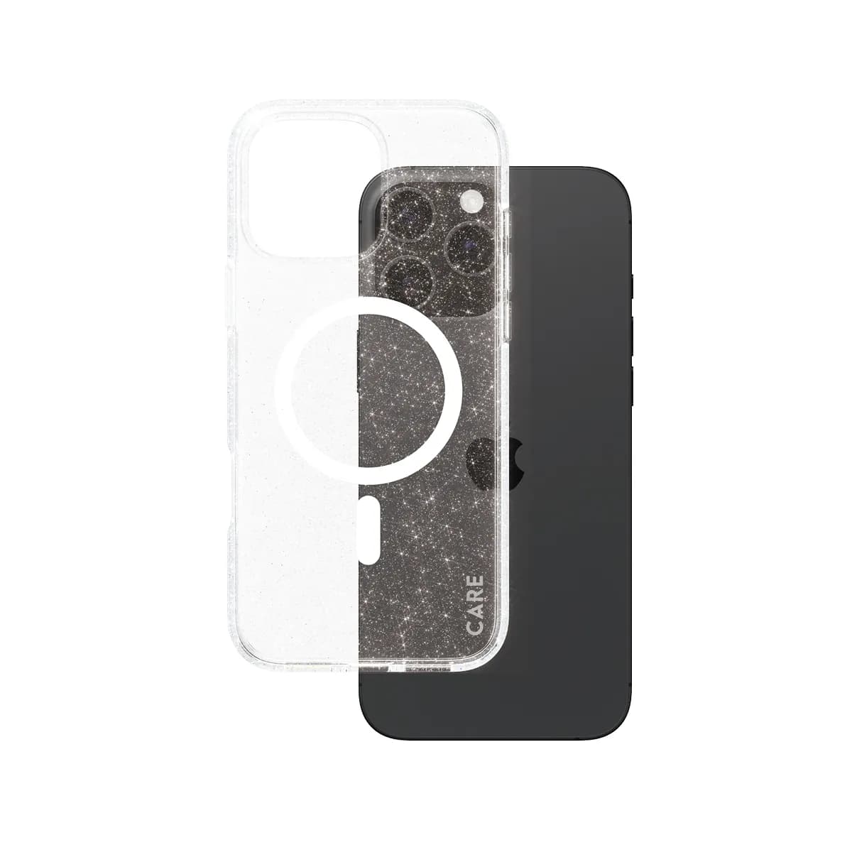 PanzerGlass Care Case Starlit W MagSafe, iPhone 16 Pro Max -suojakuori, valkoinen – Panzerglass
