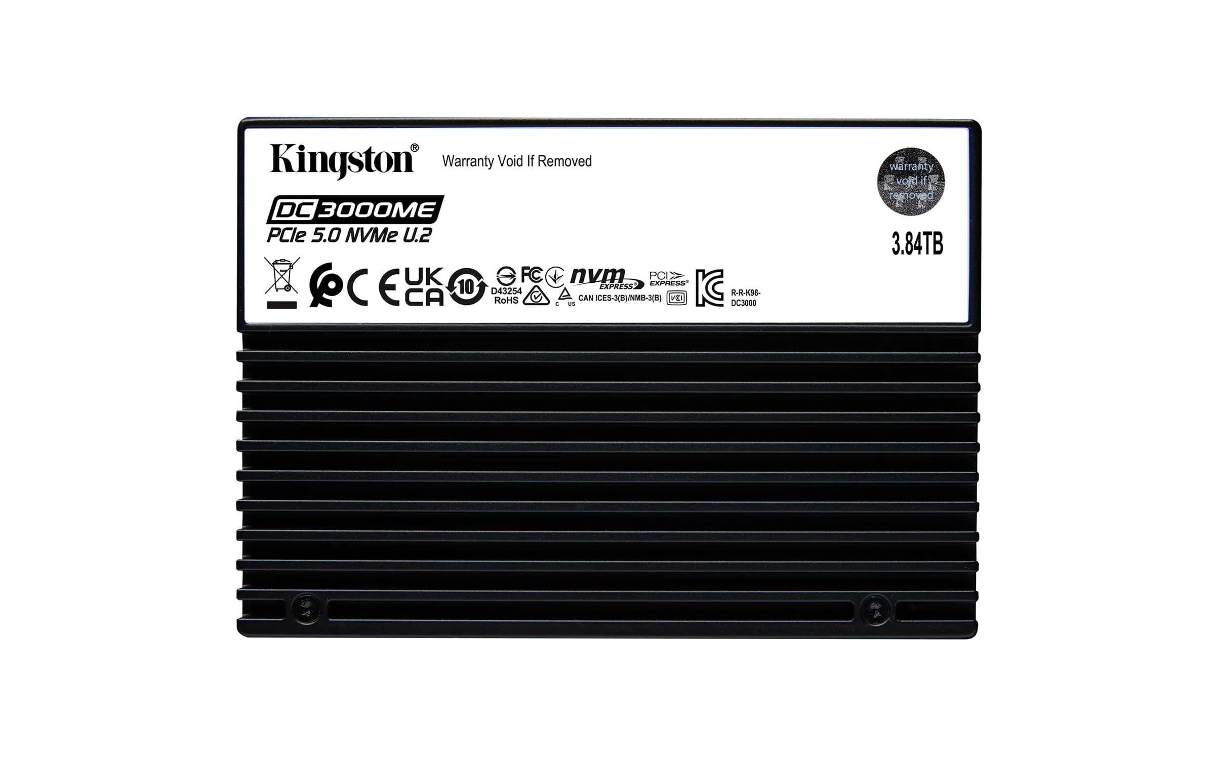 Kingston DC3000ME 3,84 Tt U.2 PCIe 5.0 NVMe -SSD-levy – Kingston