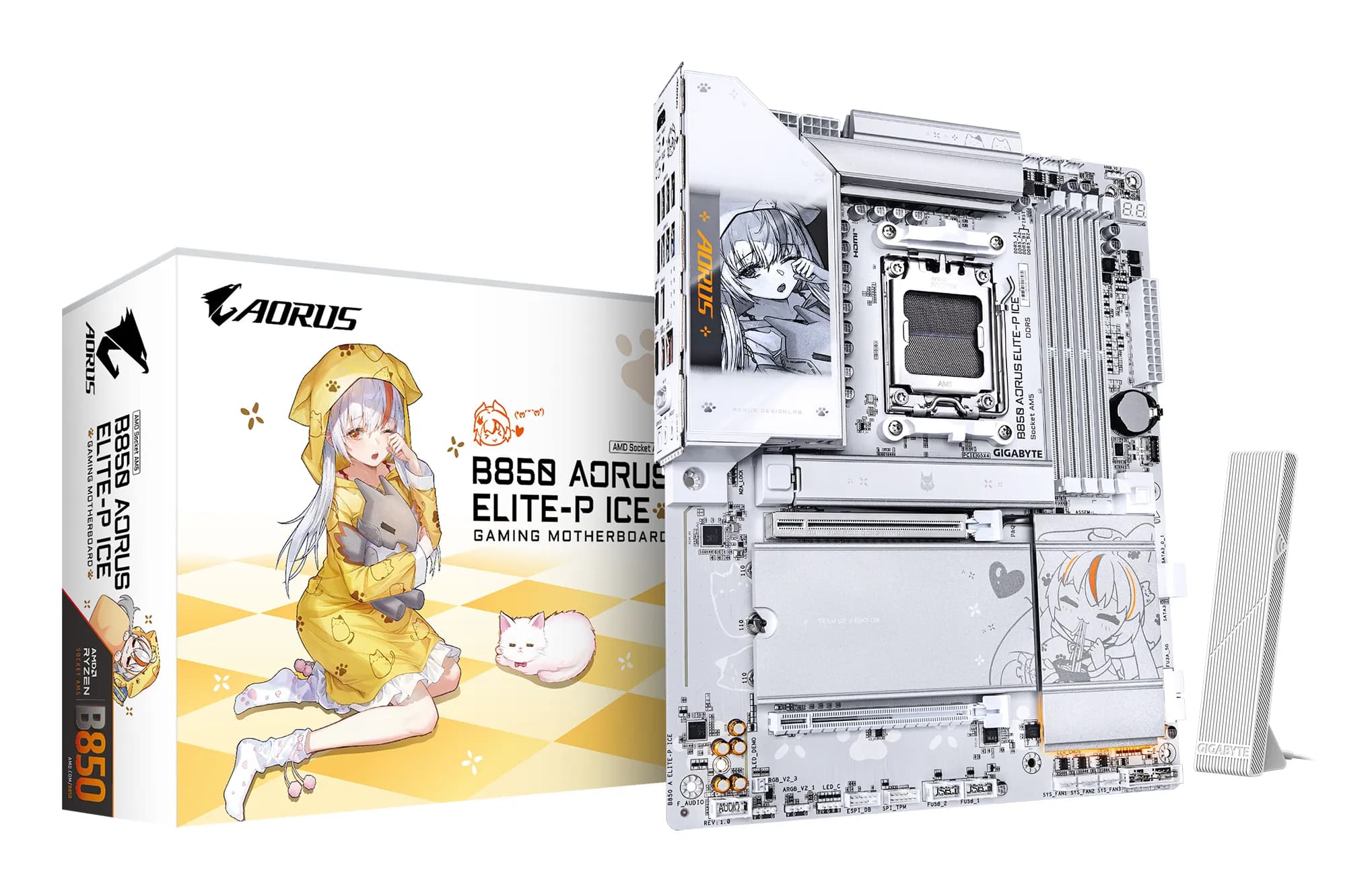 Gigabyte B850 A ELITE-P ICE WiFi 7 AM5 ATX -emolevy