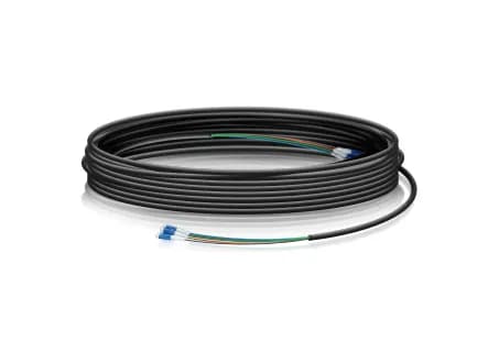 Ubiquity OS1/OS2 LC-LC 61m -valokuitukaapeli, musta