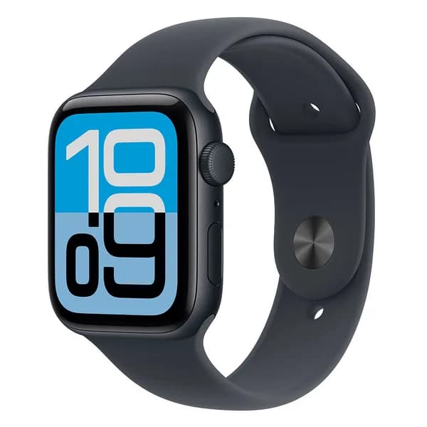 Apple Watch SE 3 (GPS) 44 mm keskiyö alumiinikuori ja urheiluranneke, S/M – Apple