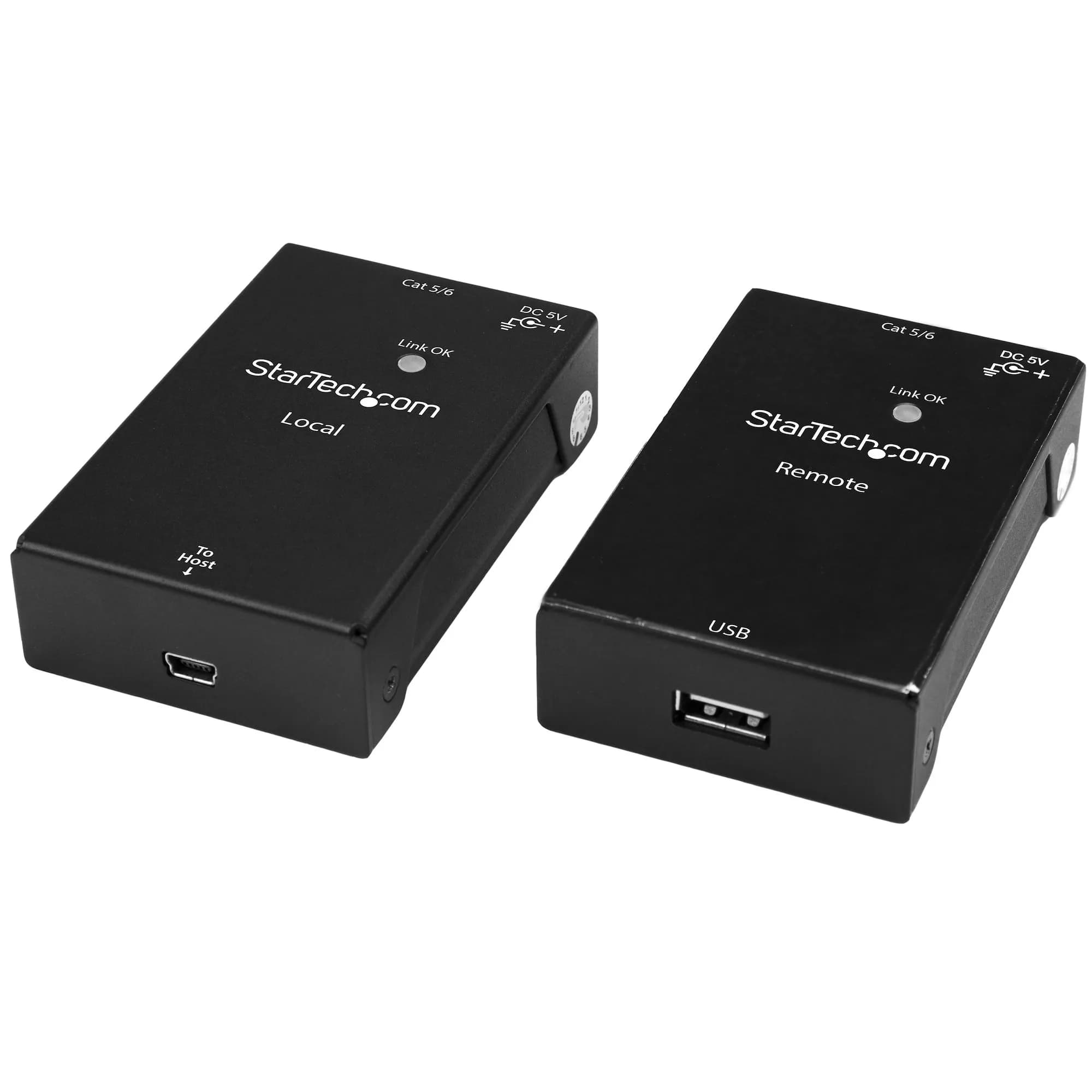 1PORT USB EXTENDER KIT - USB TO - ETHERNET EXTENDER - USB 2.0 – Startech