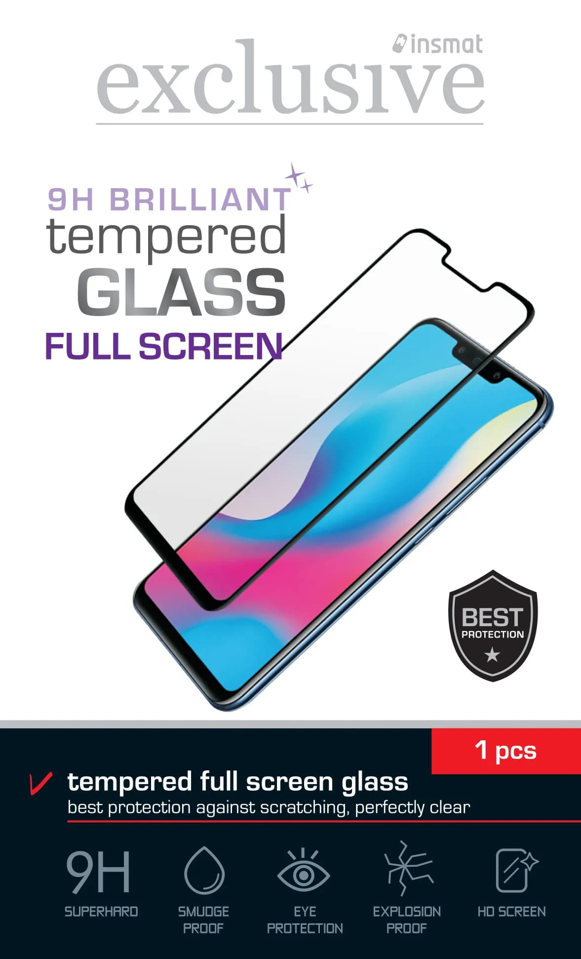 Insmat Brilliant Glass Full Screen, iPhone 15 -panssarilasi – Insmat